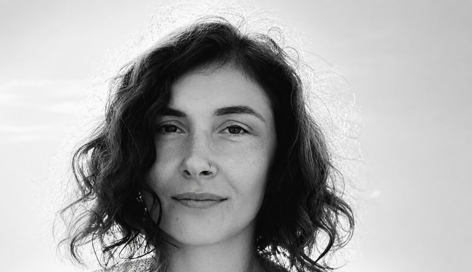 Black-and-white portrait of Lika Kurtsikidze.
